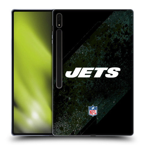 NFL New York Jets Logo Blur Soft Gel Case for Samsung Galaxy Tab S8 Ultra