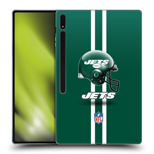 NFL New York Jets Logo Helmet Soft Gel Case for Samsung Galaxy Tab S8 Ultra