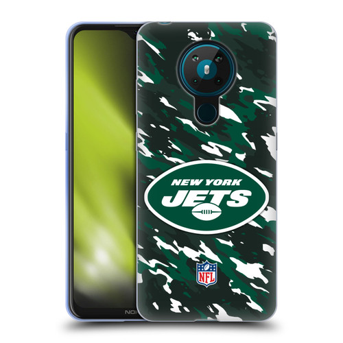 NFL New York Jets Logo Camou Soft Gel Case for Nokia 5.3