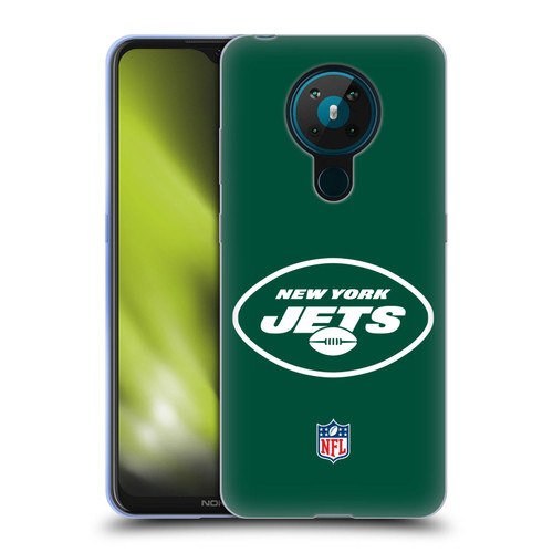 NFL New York Jets Logo Plain Soft Gel Case for Nokia 5.3