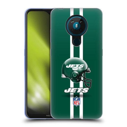 NFL New York Jets Logo Helmet Soft Gel Case for Nokia 5.3