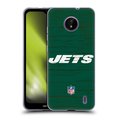 NFL New York Jets Logo Distressed Look Soft Gel Case for Nokia C10 / C20