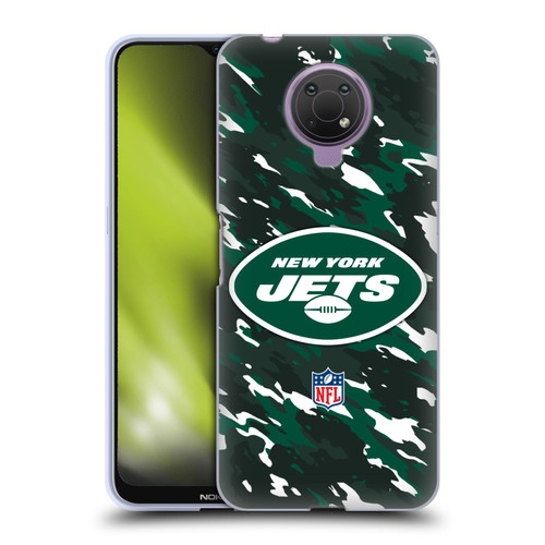 NFL New York Jets Logo Camou Soft Gel Case for Nokia G10