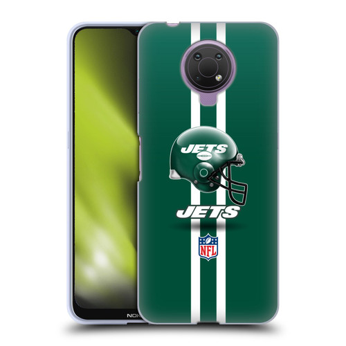 NFL New York Jets Logo Helmet Soft Gel Case for Nokia G10