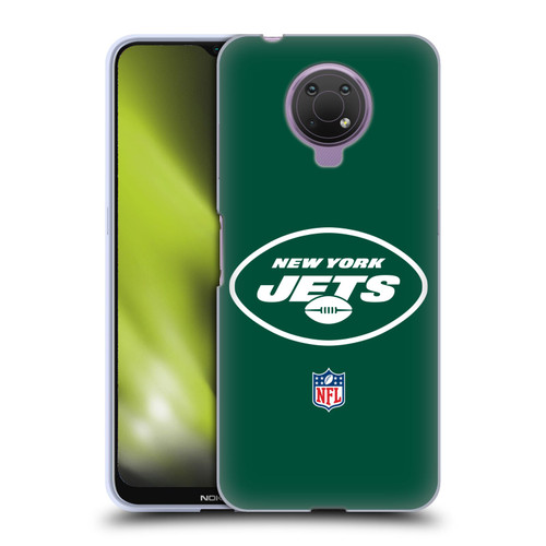 NFL New York Jets Logo Plain Soft Gel Case for Nokia G10