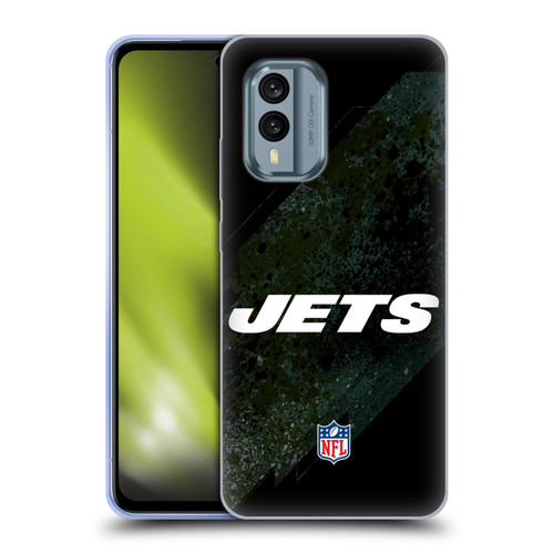 NFL New York Jets Logo Blur Soft Gel Case for Nokia X30