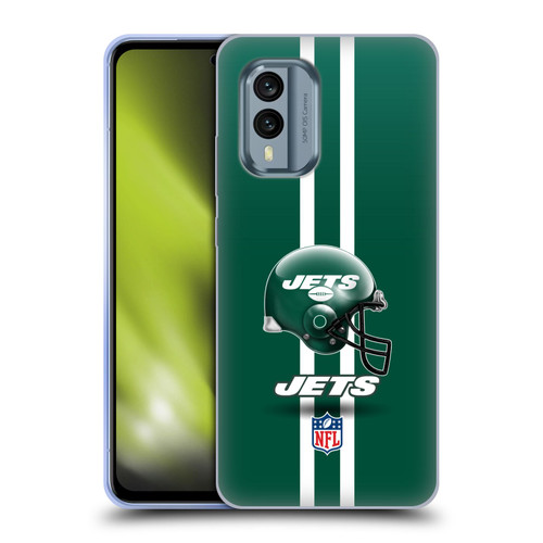 NFL New York Jets Logo Helmet Soft Gel Case for Nokia X30
