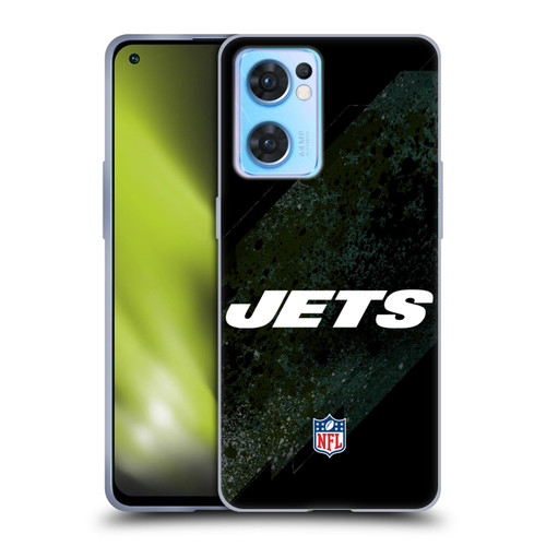 NFL New York Jets Logo Blur Soft Gel Case for OPPO Reno7 5G / Find X5 Lite