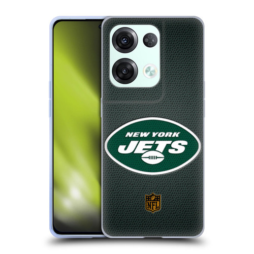 NFL New York Jets Logo Football Soft Gel Case for OPPO Reno8 Pro