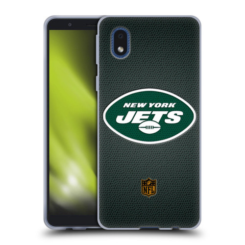 NFL New York Jets Logo Football Soft Gel Case for Samsung Galaxy A01 Core (2020)