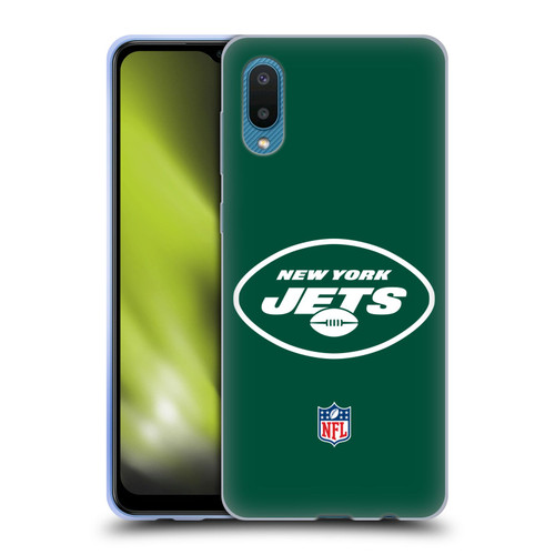 NFL New York Jets Logo Plain Soft Gel Case for Samsung Galaxy A02/M02 (2021)