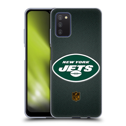 NFL New York Jets Logo Football Soft Gel Case for Samsung Galaxy A03s (2021)