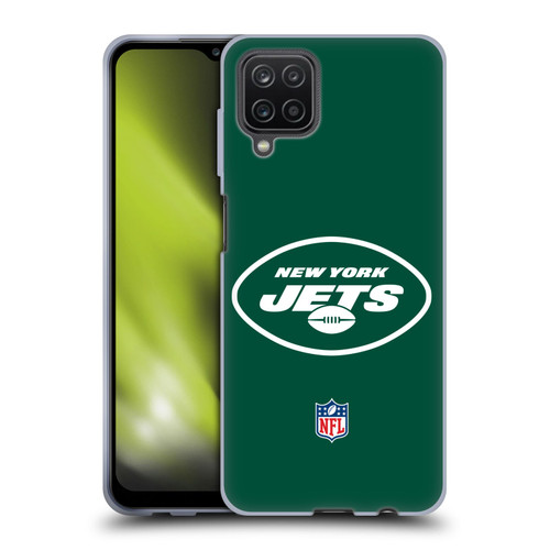 NFL New York Jets Logo Plain Soft Gel Case for Samsung Galaxy A12 (2020)