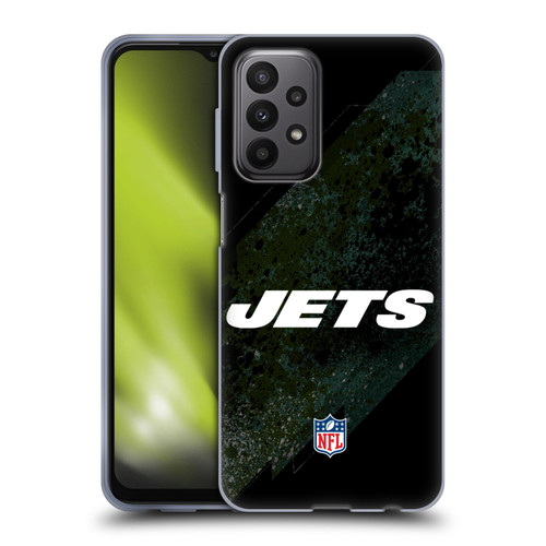 NFL New York Jets Logo Blur Soft Gel Case for Samsung Galaxy A23 / 5G (2022)