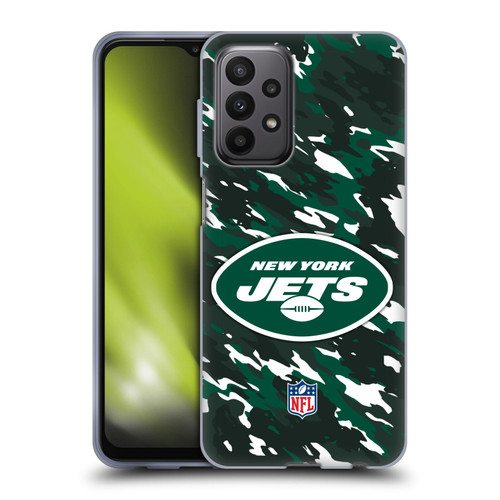 NFL New York Jets Logo Camou Soft Gel Case for Samsung Galaxy A23 / 5G (2022)