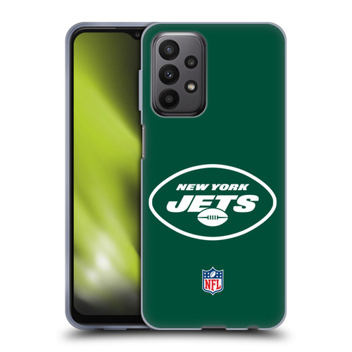 NFL New York Jets Logo Plain Soft Gel Case for Samsung Galaxy A23 / 5G (2022)