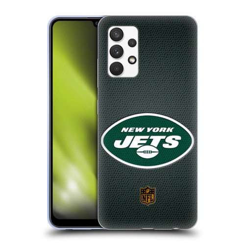 NFL New York Jets Logo Football Soft Gel Case for Samsung Galaxy A32 (2021)