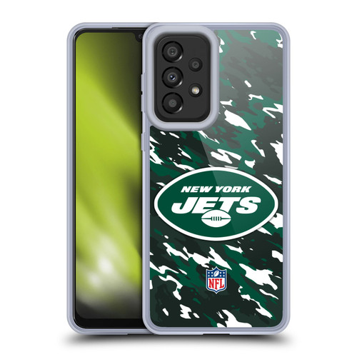 NFL New York Jets Logo Camou Soft Gel Case for Samsung Galaxy A33 5G (2022)