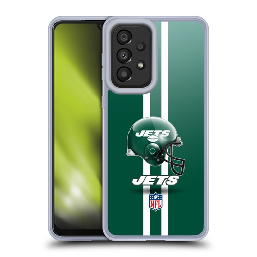 NFL New York Jets Logo Helmet Soft Gel Case for Samsung Galaxy A33 5G (2022)