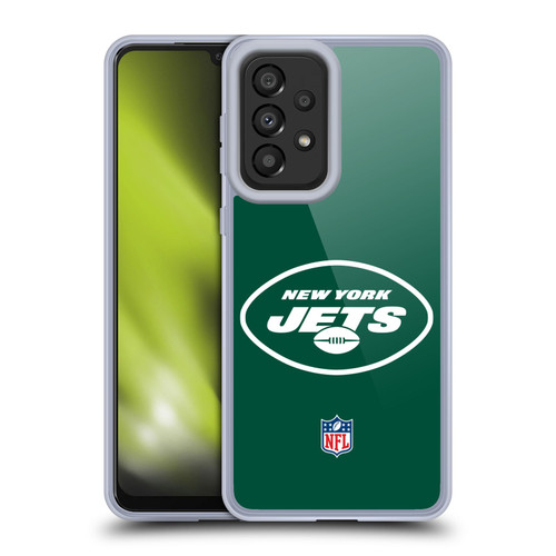 NFL New York Jets Logo Plain Soft Gel Case for Samsung Galaxy A33 5G (2022)
