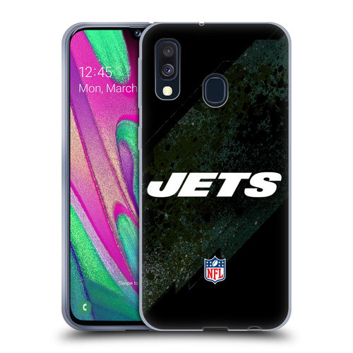 NFL New York Jets Logo Blur Soft Gel Case for Samsung Galaxy A40 (2019)