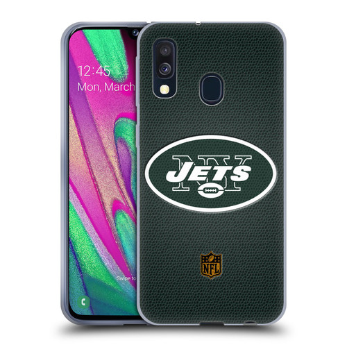 NFL New York Jets Logo Football Soft Gel Case for Samsung Galaxy A40 (2019)