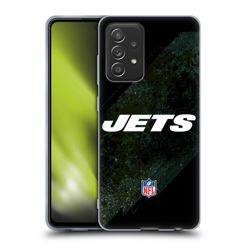NFL New York Jets Logo Blur Soft Gel Case for Samsung Galaxy A52 / A52s / 5G (2021)