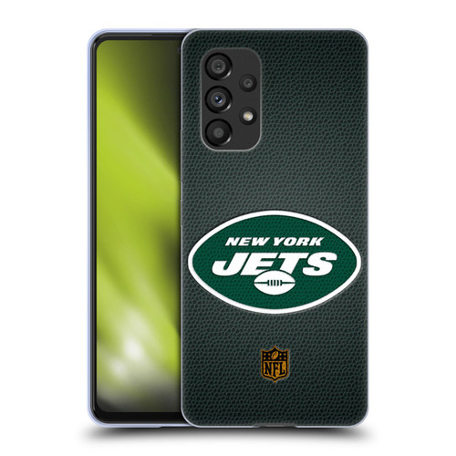NFL New York Jets Logo Football Soft Gel Case for Samsung Galaxy A53 5G (2022)