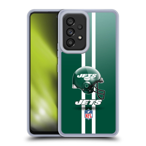 NFL New York Jets Logo Helmet Soft Gel Case for Samsung Galaxy A53 5G (2022)