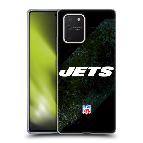 NFL New York Jets Logo Blur Soft Gel Case for Samsung Galaxy S10 Lite