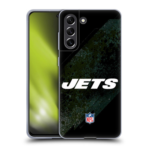 NFL New York Jets Logo Blur Soft Gel Case for Samsung Galaxy S21 FE 5G