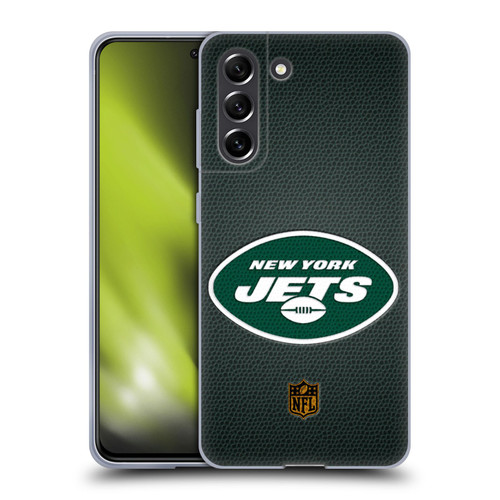 NFL New York Jets Logo Football Soft Gel Case for Samsung Galaxy S21 FE 5G