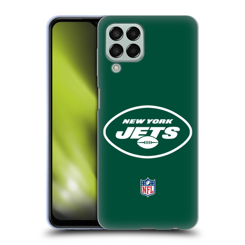 NFL New York Jets Logo Plain Soft Gel Case for Samsung Galaxy M33 (2022)