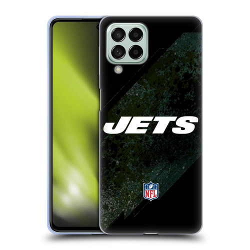 NFL New York Jets Logo Blur Soft Gel Case for Samsung Galaxy M53 (2022)