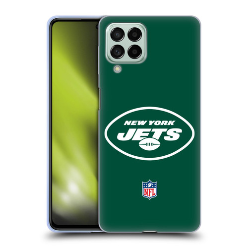NFL New York Jets Logo Plain Soft Gel Case for Samsung Galaxy M53 (2022)