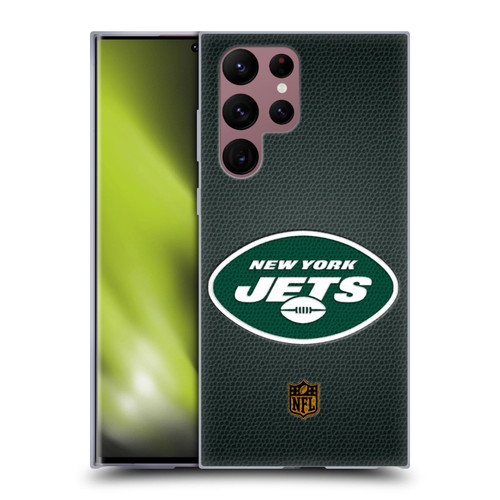 NFL New York Jets Logo Football Soft Gel Case for Samsung Galaxy S22 Ultra 5G