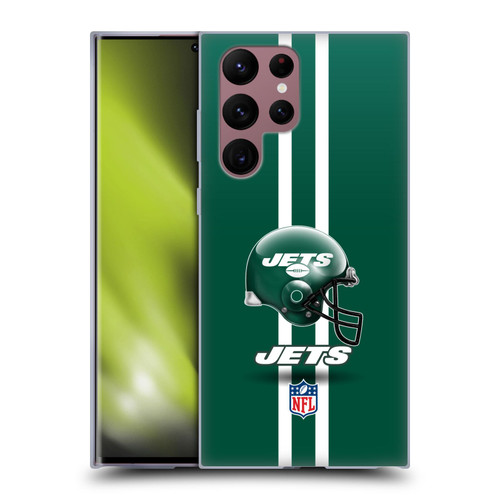 NFL New York Jets Logo Helmet Soft Gel Case for Samsung Galaxy S22 Ultra 5G