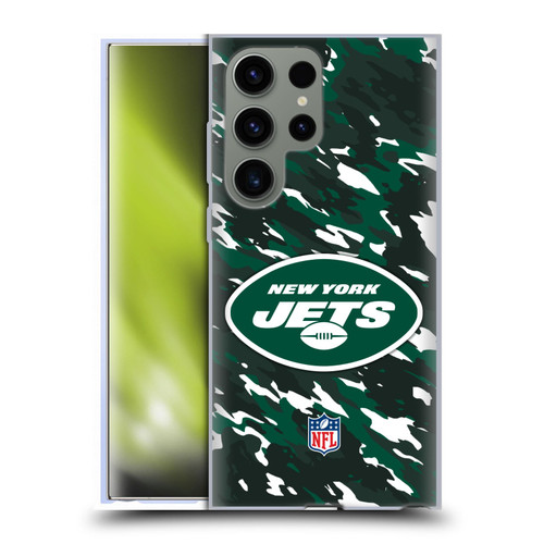 NFL New York Jets Logo Camou Soft Gel Case for Samsung Galaxy S23 Ultra 5G