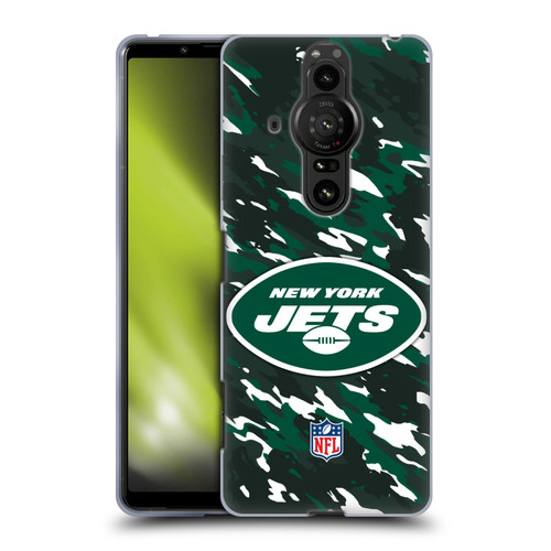 NFL New York Jets Logo Camou Soft Gel Case for Sony Xperia Pro-I