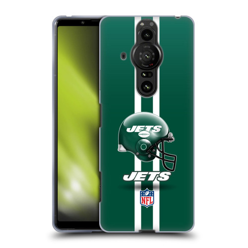 NFL New York Jets Logo Helmet Soft Gel Case for Sony Xperia Pro-I