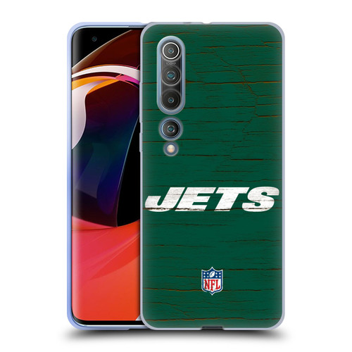 NFL New York Jets Logo Distressed Look Soft Gel Case for Xiaomi Mi 10 5G / Mi 10 Pro 5G