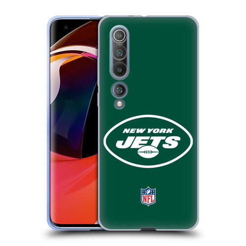 NFL New York Jets Logo Plain Soft Gel Case for Xiaomi Mi 10 5G / Mi 10 Pro 5G