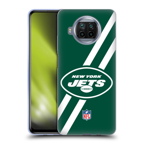 NFL New York Jets Logo Stripes Soft Gel Case for Xiaomi Mi 10T Lite 5G