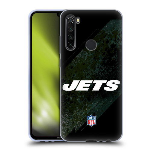 NFL New York Jets Logo Blur Soft Gel Case for Xiaomi Redmi Note 8T