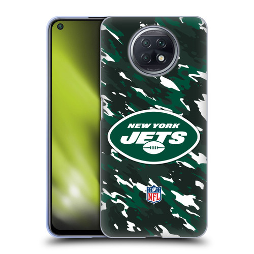 NFL New York Jets Logo Camou Soft Gel Case for Xiaomi Redmi Note 9T 5G