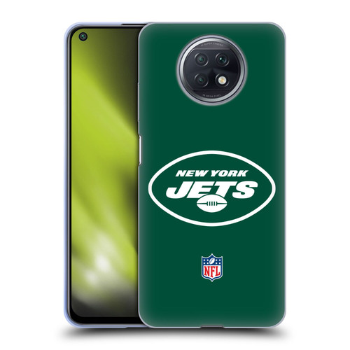 NFL New York Jets Logo Plain Soft Gel Case for Xiaomi Redmi Note 9T 5G