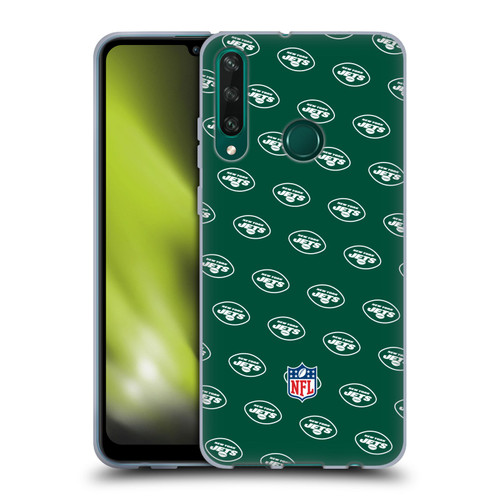 NFL New York Jets Artwork Patterns Soft Gel Case for Huawei Y6p
