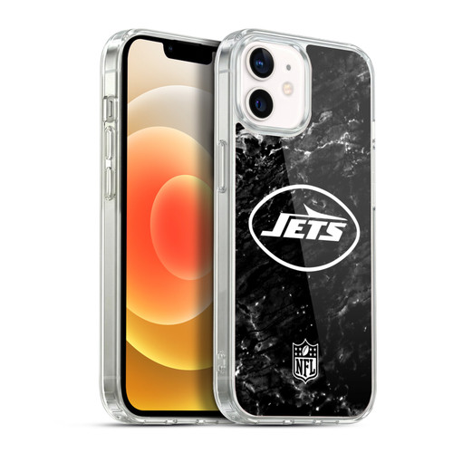 NFL New York Jets Artwork Marble Soft Gel Case for Apple iPhone 12 / iPhone 12 Pro & MagSafe