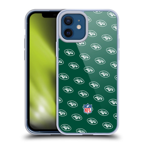 NFL New York Jets Artwork Patterns Soft Gel Case for Apple iPhone 12 / iPhone 12 Pro
