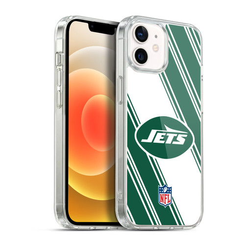 NFL New York Jets Artwork Stripes Soft Gel Case for Apple iPhone 12 / iPhone 12 Pro & MagSafe